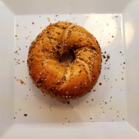 Whole Wheat Everything Bagel · Dry Bagel