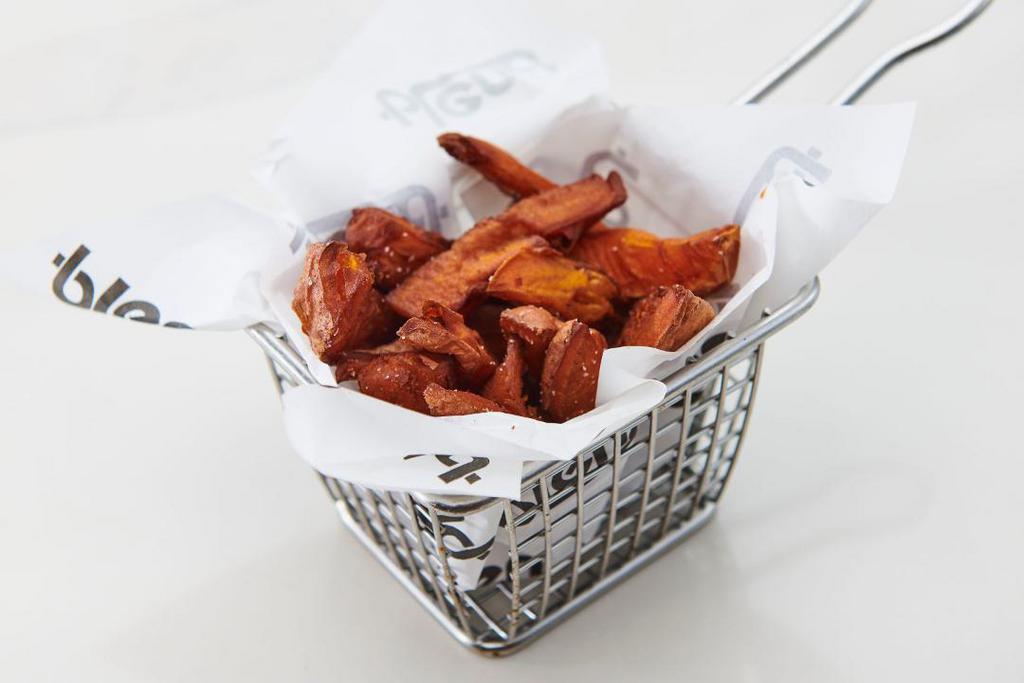 Sweet Potato Fries · Fried and cooked to perfection