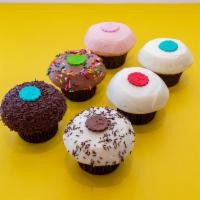 Traditional 6 Box Cupcake · A classic combination of our six most popular cupcakes, red velvet, strawberry, vanilla, dar...