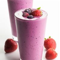 1. Berry Smoothie · Blueberry, strawberry, apple juice and honey.