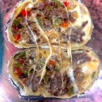 Philly Steak Wrap · Steak is made fresh daily and seasoned with our signature recipe. Topped with melted mozzare...