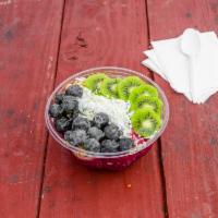 10 - Hauoli - Pitaya Bowl · Pitaya topped with Granola, Blueberry, Kiwi, Honey, Coconut Flakes