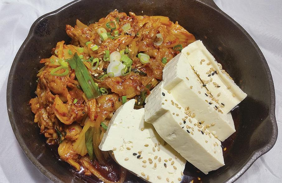Tofu Kimchi · tofu & kimchi w/ spicy pork stir-fry