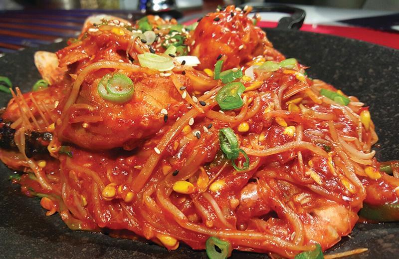 Hemul Jjim · Spicy Braised Seafood and Bean Sprout