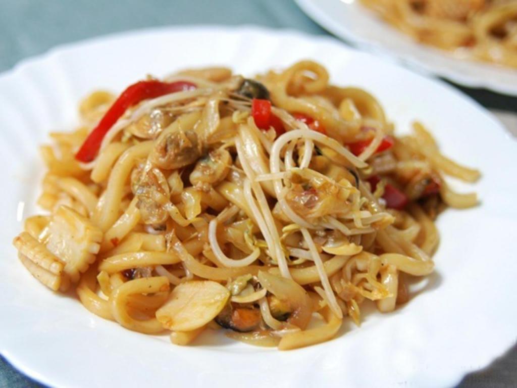Bokkeum Udon · Stir-Fried Udon with choice of: Beef, Seafood, or Vegetable