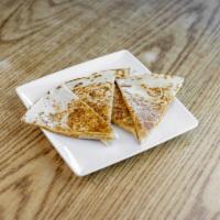 Quesadilla with Salsa · Your choice of beef, chicken or shrimp with onion, tomato and cheese in a soft flour tortill...