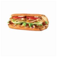 Turkey Ranch and Swiss Sub · Turkey, Swiss, lettuce, tomatoes, onions and ranch.