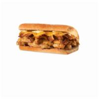 Baja Chicken Sub · Chicken, bacon, cheddar, onions, BBQ sauce and chipotle mayo.
