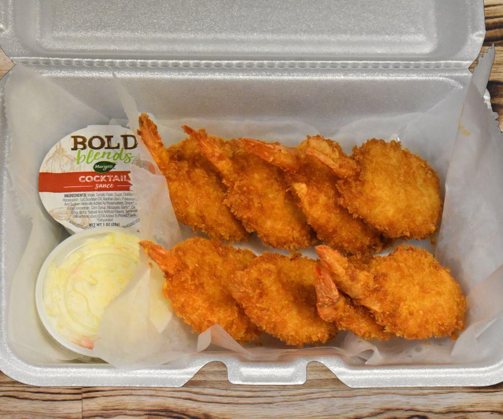 8 Piece Shrimp Only · Served with coleslaw, cocktail sauce.