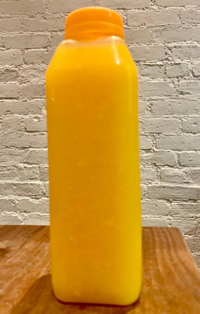 Freshly squeezed ORANGE JUICE · OJ brings a great boost to your day!