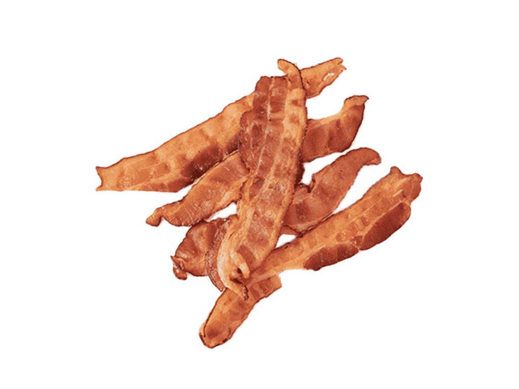Side of Bacon · 5 Strips of crispy bacon, hot & delicious.