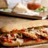 Chicken Parmigiana Sandwich · The ray ferraro. Home made chicken cutlet, herb marinara, provolone, mozzarella, shaved Parm...