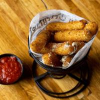 Beer Battered Mozzarella Sticks · Our crispy on the outside and cheesy on the inside mozzarella sticks are beer battered and f...
