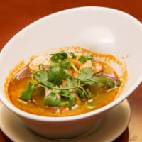1. Tom Yum Goong Soup · Hot and sour prawn soup with lemongrass. Hot and spicy.