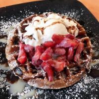Vanilla Waffle · Crunchy on the outside, yummy on the inside. Add your favorite toppings, and devour!

*Toppi...