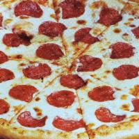 Classic Pepperoni Pizza · Large round pizza with pepperoni. 