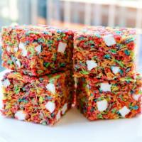 **LIMITED EDITION** Fruity Pebble Marshmallow Square (1) · Fruity and sweet or sweet and fruity? Loaded with mini marshmallows and pure vanilla extract...