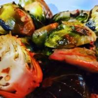 Roasted Brussels Sprouts  · A side of our roasted roasted Brussels Sprouts