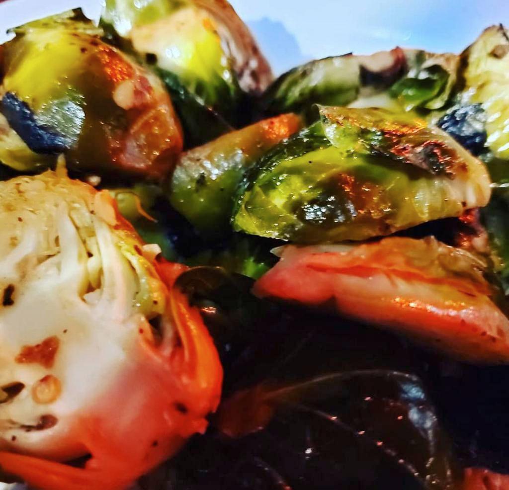 Roasted Brussels Sprouts  · A side of our roasted roasted Brussels Sprouts