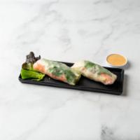 Fresh Rolls · 2 pieces. Freshly rolled with lettuce and rice paper served with peanut sauce or lime sauce.