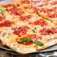 10. Grandma Pizza · Sauteed onion with homemade sauce, Parmigiano and mozzarella.