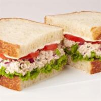  Tuna Salad · Our tasty tuna sandwich will get your taste buds going. . Flaked tuna, mixed with mayo, righ...