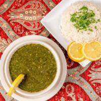 Mulukhiyah With Rice  · come with 2 pita bread