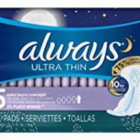 Always Ultra Thin Size 5 Extra Heavy Overnight 24 Pads · Always Ultra Thin Size 5 Extra Heavy Overnight Pads With Wings, Unscented. ... Reinvented fr...