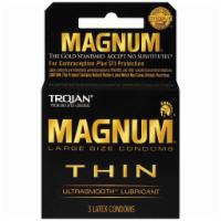 Trojan Magnum Thin Condoms  · Magnum Thins condoms are larger than standard latex condoms.