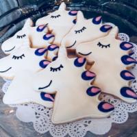 Unicorn cookies  · 10 shortbread unicorn cookies