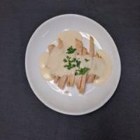 Side of Chicken · Topped with our creamy Alfredo sauce.