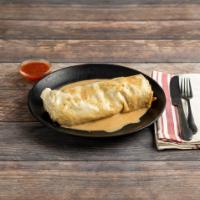 Burrito California · Extra large burrito stuffed with chicken or beef, refried beans, cheese, sour cream, onions,...