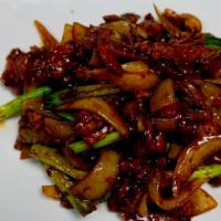 H21. Mongolian Beef · Hot and spicy.