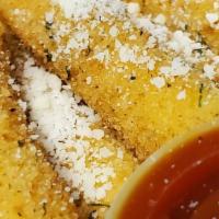 Mozzarella Sticks · Mozzarella cheese that has been coated and fried. Screen reader support enabled.