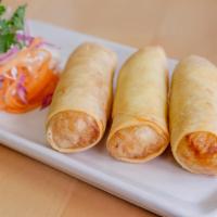 Spring rolls · Cabbage, carrot, celery & glass noodle.
