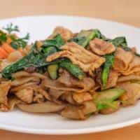 Pad See Ew · Sauteed wide noodles with choice of meat, black soy sauce, egg and Chinese broccoli.