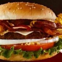 Combo Especial Hamburger · Special burger, French fries, soda