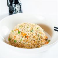 Egg & Scallion Fried Rice · Egg, scallion, peas, carrot