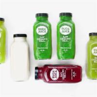 Buda Cleanse · Start your day off right. Green veggies detoxify and energize while refreshing alkaline-bala...