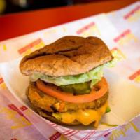 Create Your Own Veggie Burger · 100% all natural vegan patty served on your choice of roll.