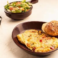 Breakfast Special FNF · Health omelet, FNF bread, small leafy salad, FNF dressing.
Made in a Kitchen with Gluten Cro...