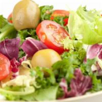 House Salad · Lettuce, tomatoes, veggies.