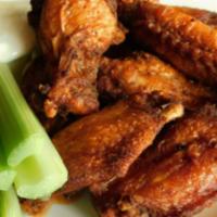 Chicken Wings · Our famous traditional bone-in wings, your favorite sauce.