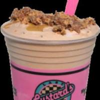 Tiger Tracks Concrete · Chocolate custard, peanut butter, and Reese's cups.