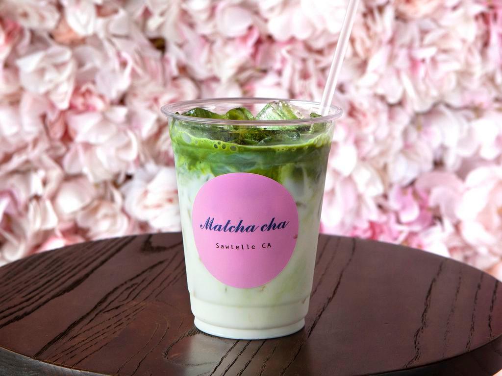 Iced Matcha Latte · Ceremonial grade matcha with choice of milk and sugar level.