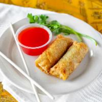 1. Egg Rolls  · 2 pieces. Crispy dough filled with minced vegetables.