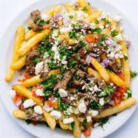Loaded Fries · Seasoned Fries Served with your choice of protein and your choice of toppings