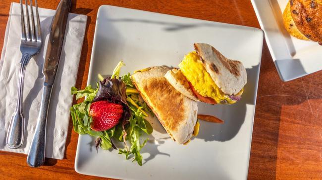 Original Egg Sandwich · 2 farm fresh eggs on a toasted English muffin with onion, tomato, and American cheese.