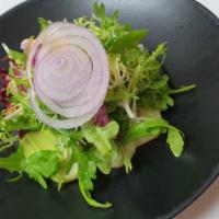Ensalada Alabardero · Salad with Avocado
Vegan, Gluten-free, Lactose-free, Nuts-free