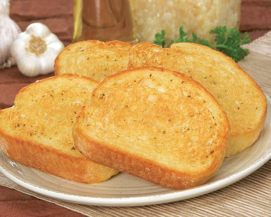 4 Piece Garlic Bread · Oven-baked bread, brushed with a buttery Garlic Sauce and sprinkled with a blend of spices. Served with our classic Marinara Sauce.